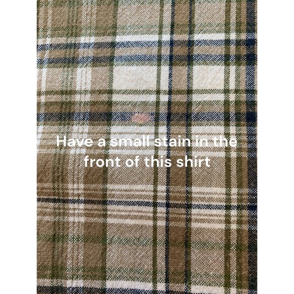 St. Johns Bay Mens Short Sleeve Plaid Button-Down Shirt Cotton Large - Picture 3 of 9